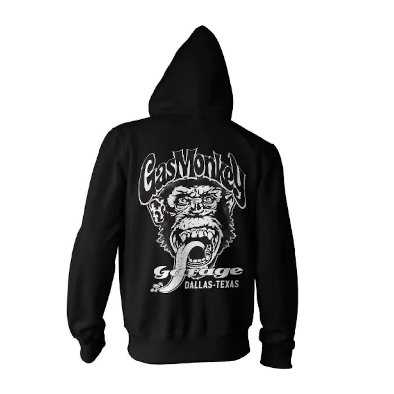 Veste Capuche Zippée Adulte Logo Gas Monkey