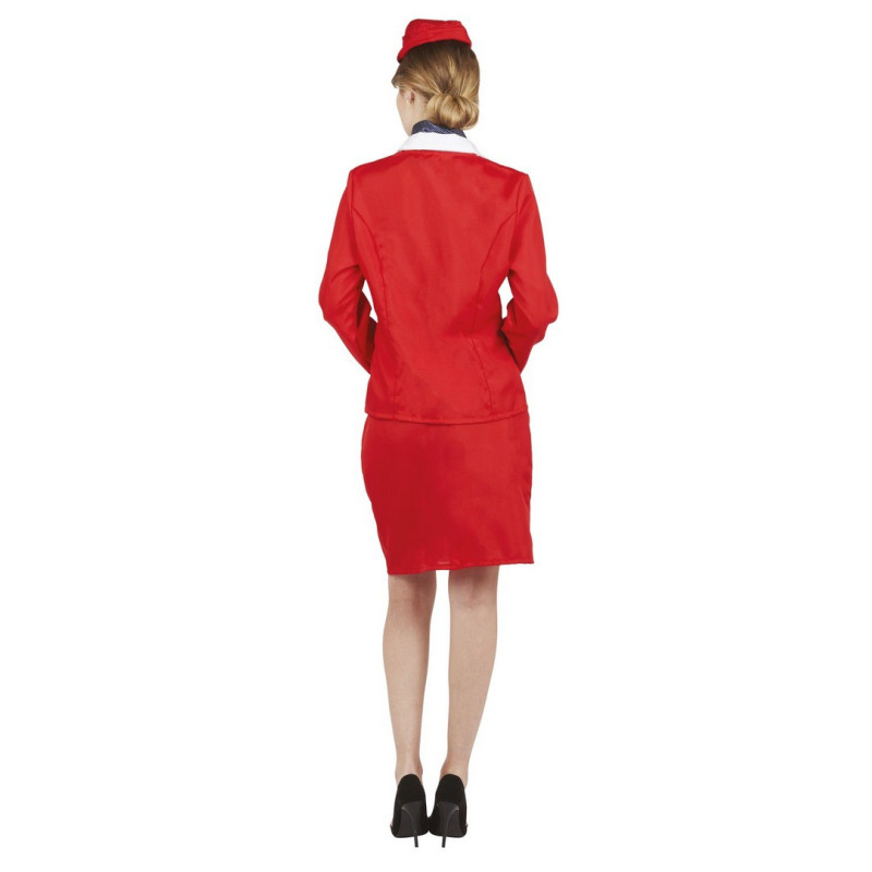 Déguisement Hôtesse de l'Air Rouge Femme PtitClown