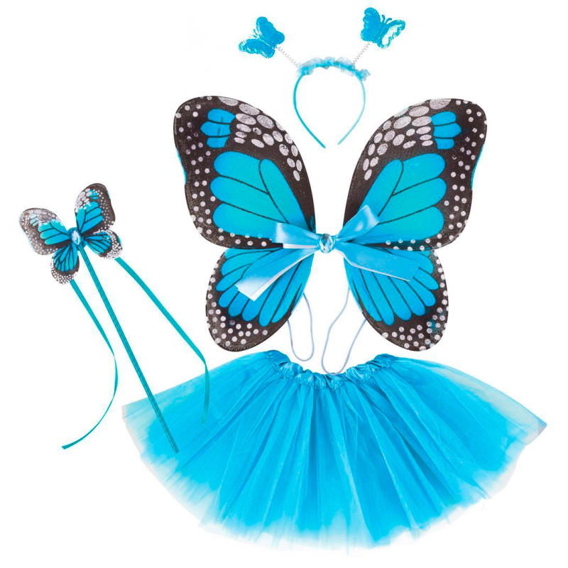 Set Accessoires de Papillon Bleu Fille PtitClown