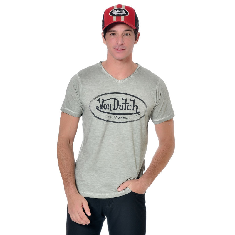 T-Shirt Gris Homme Von Dutch