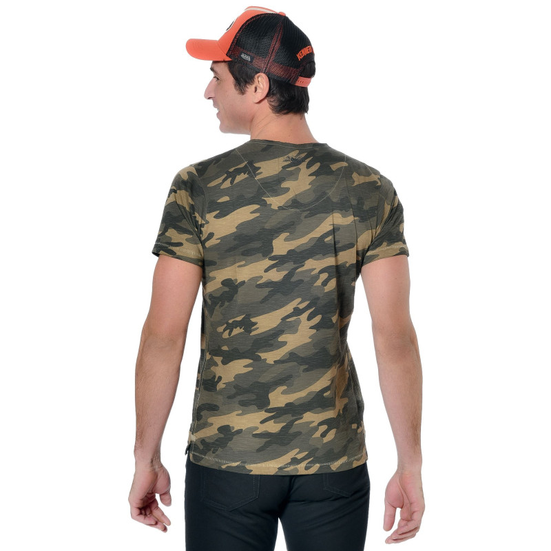 T-Shirt Homme Camouflage Logo