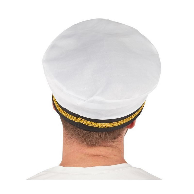 Chapeau Casquette de capitaine adulte - Déguisement capitaine marin adulte The Duck