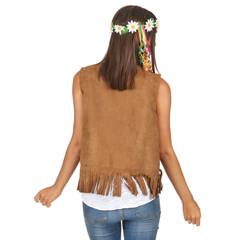 Gilet hippie femme 55 cm Jadeo