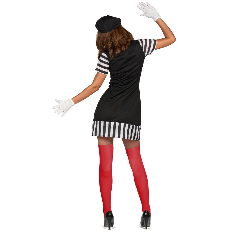 Déguisement mime femme Jadeo