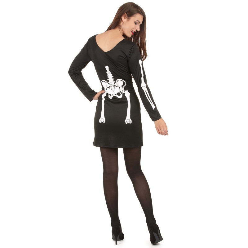 Déguisement squelette femme Halloween Jadeo