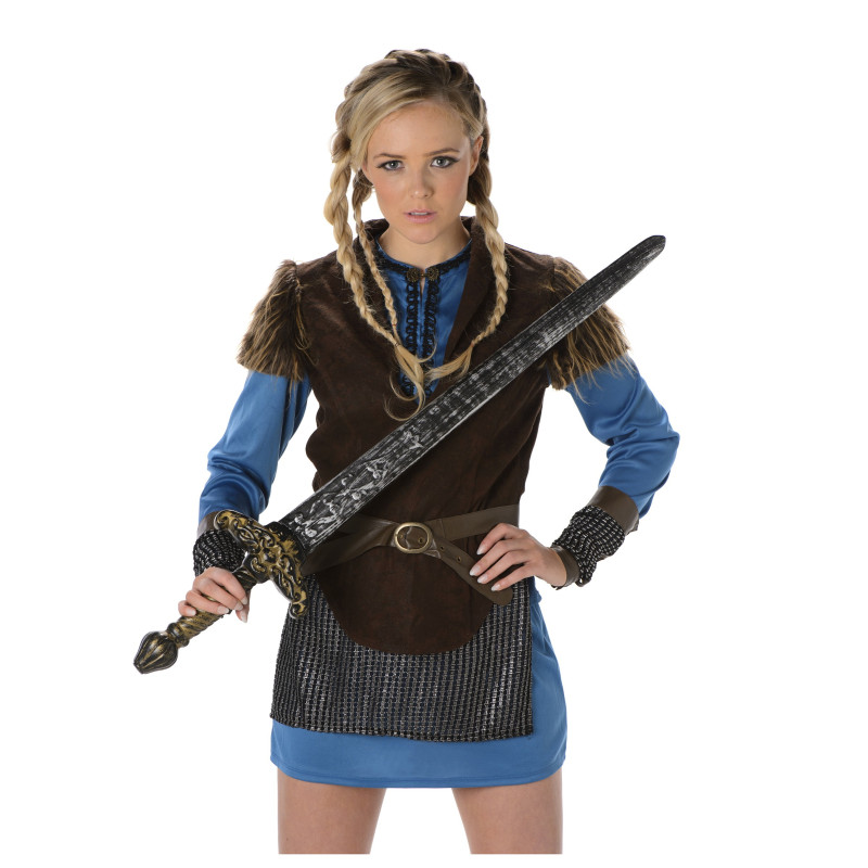 Déguisement viking bleu femme Jadeo