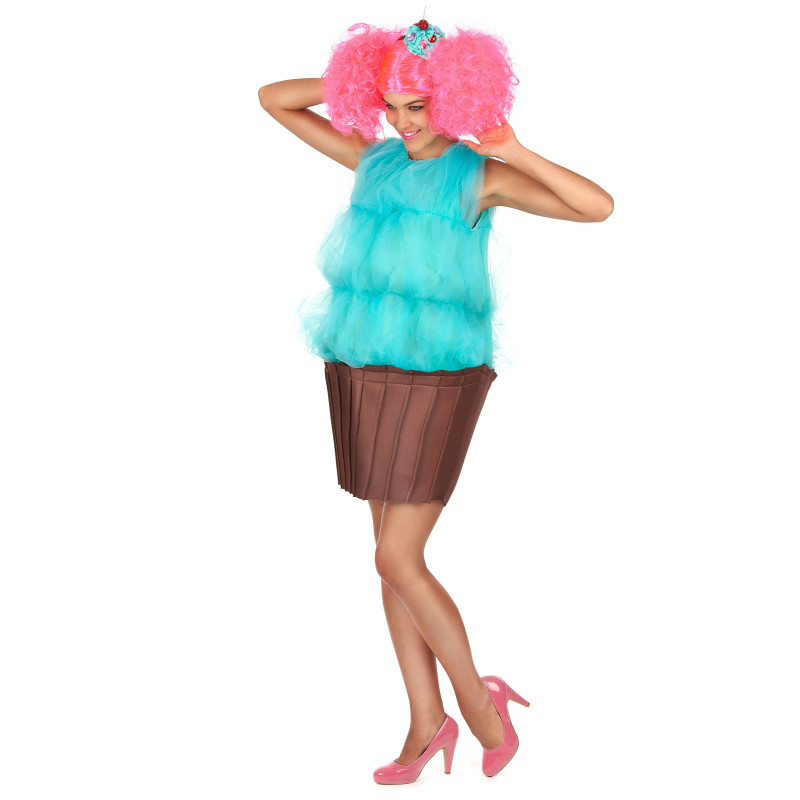 Déguisement cupcake turquoise femme Jadeo