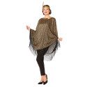 Déguisement poncho charleston doré femme Jadeo