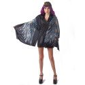 Déguisement Ailes d'ange poncho noir femme Jadeo