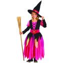 Déguisement rose sorcière fille Halloween Jadeo