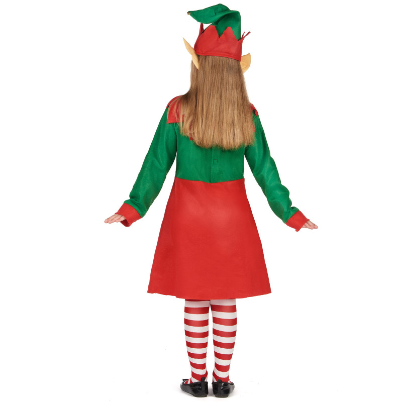 Déguisement robe elfe de Noël fille Jadeo