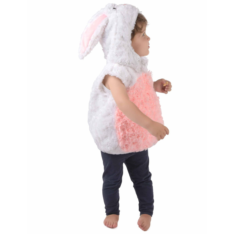 Déguisement lapin blanc et rose sans manches enfant Jadeo