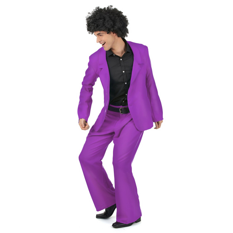 Déguisement disco violet adulte Jadeo