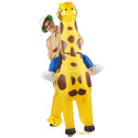 Déguisement girafe gonflable adulte Jadeo