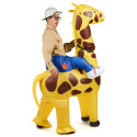 Déguisement girafe gonflable adulte Jadeo