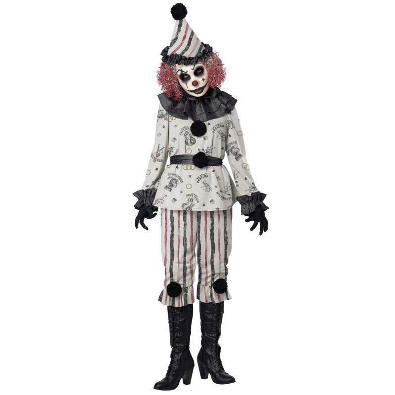 Déguisement clown sinistre luxe adulte Jadeo