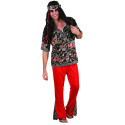 Déguisement hippie rouge homme Jadeo