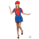 Costume Plombier Rouge Bleu Adulte Femme PtitClown