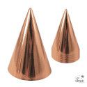 Chapeau Pointu Carton Rose Gold - Lot de 6 PtitClown