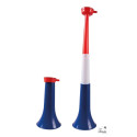 Trompette Téléscopique Bleu Blanc Rouge 40 cm PtitClown