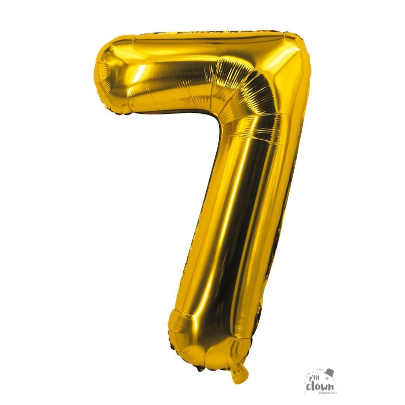 Ballon Aluminium Chiffre 0 30 cm Or PtitClown