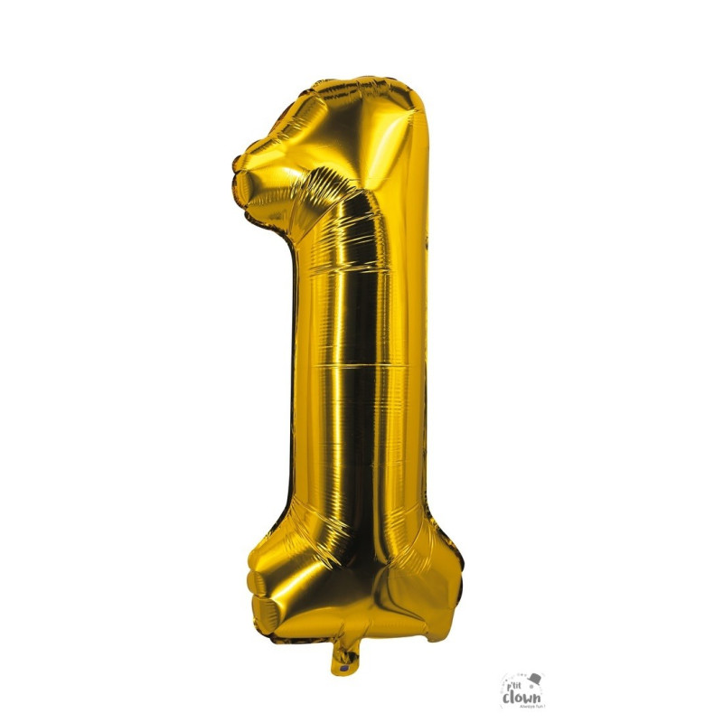 Ballon Aluminium Chiffre 0 30 cm Or PtitClown