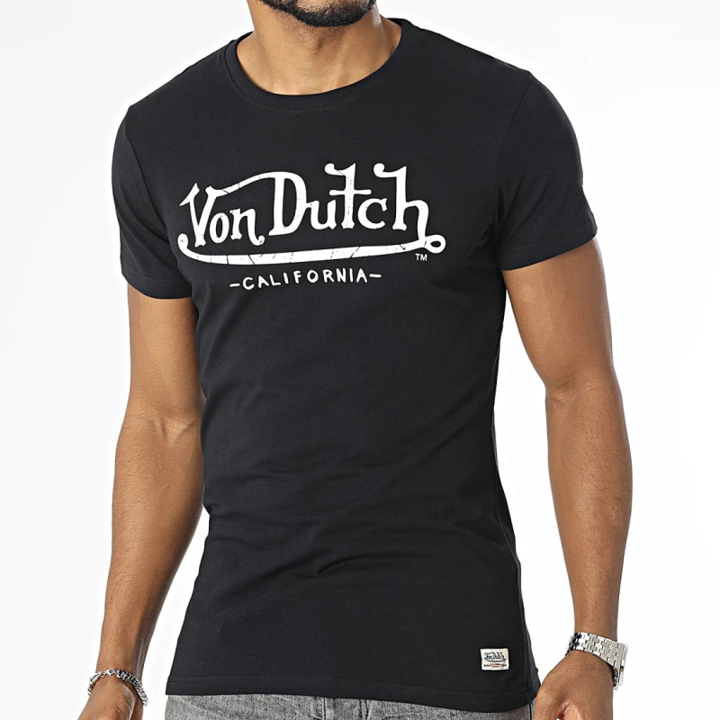 T-Shirt Noir Homme Life Von Dutch - T-shirt Von Dutch Homme