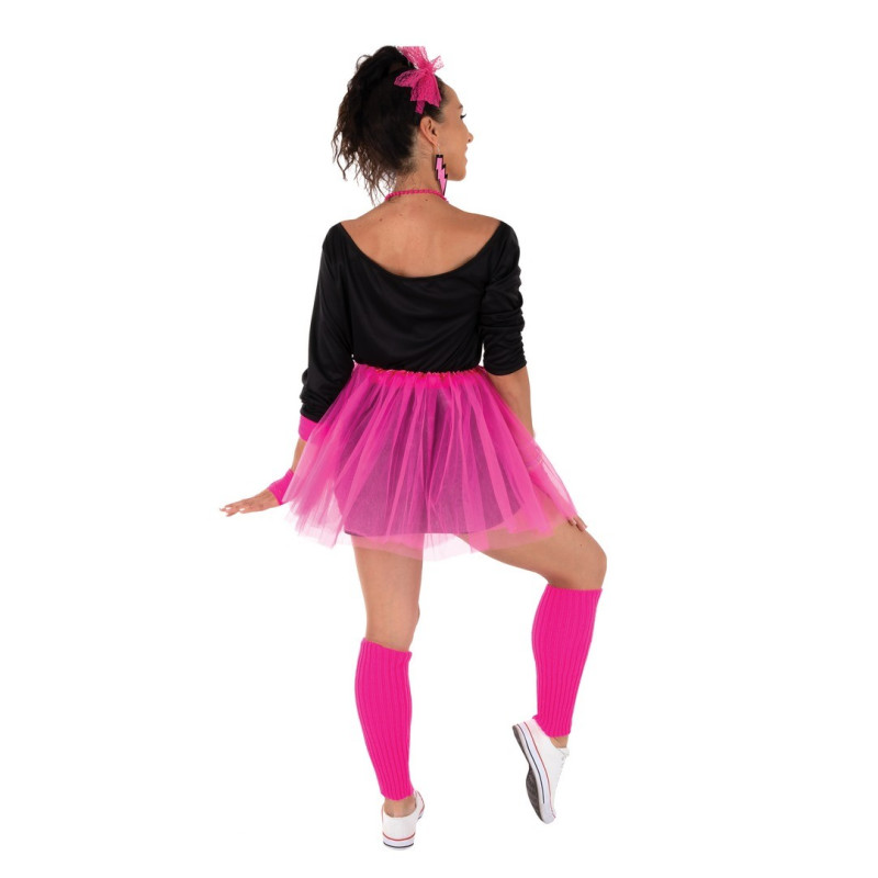 Set tutu années 80  rose fluo  adulte  taille unique PtitClown