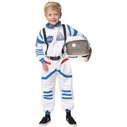 Costume d'astronaute blanc unisexe pour enfants à Halloween