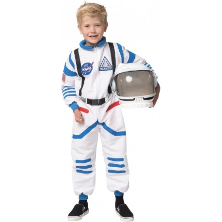 Costume d'astronaute blanc unisexe pour enfants à Halloween