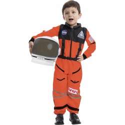 Casque d'Astronaute avec Visière Mobile Orange