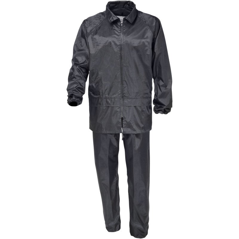 Tenue de Pluie Noir Enduit Cityguard - Vêtement Agent de Sécurité Cityguard Quaerius