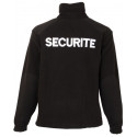 Blouson Polaire Sécurité Noir Cityguard - Vêtements Agent Sécurité Cityguard Quaerius