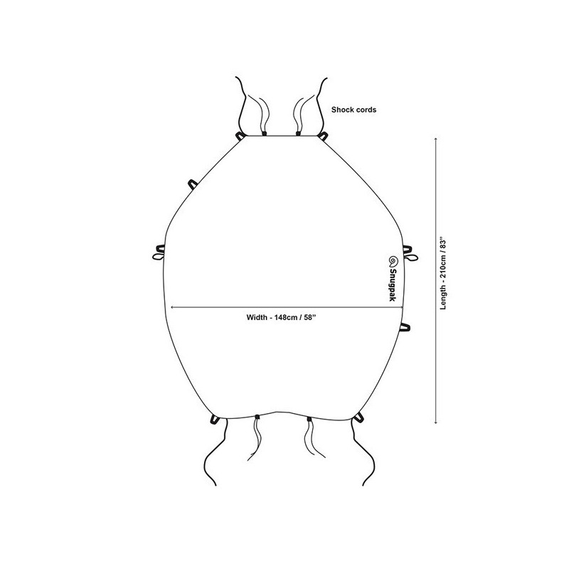Couverture Hammock Underblanket Snugpak - Matériel bivouac duvet sac de couchage Quaerius