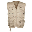 Gilet Reporter Beige Cityguard 1202 - Equipement militaire gilet reporter quaerius