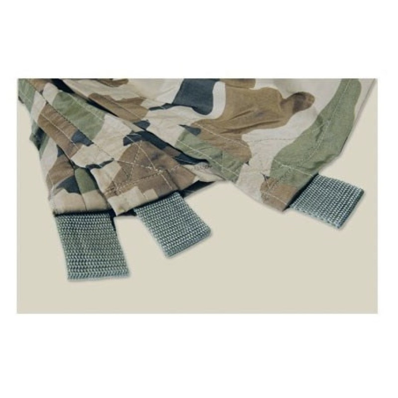 Bâche Camouflage CE Polyester 3*3 DCA France - matériel bivouac militaire camouflage Quaerius