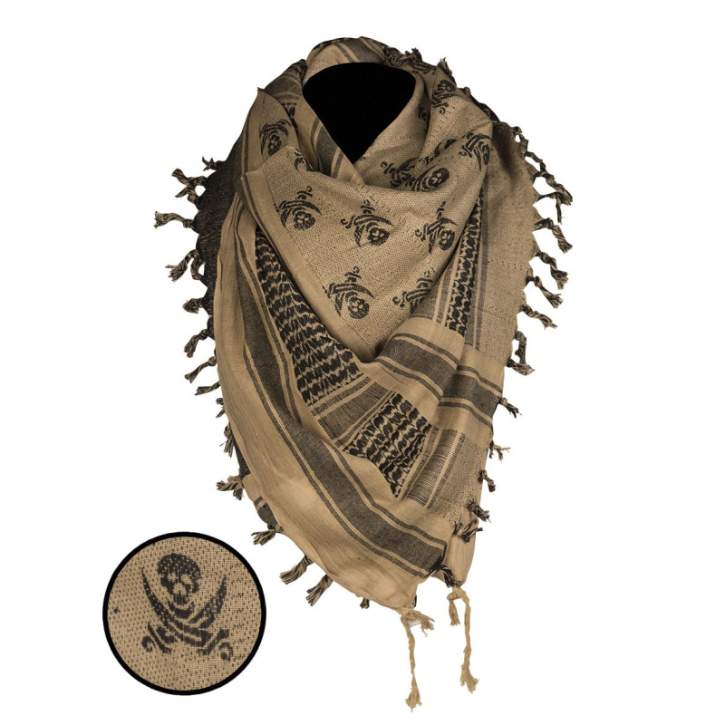 Echarpe Shemagh Crâne - Cheche Foulard Militaire Quaerius