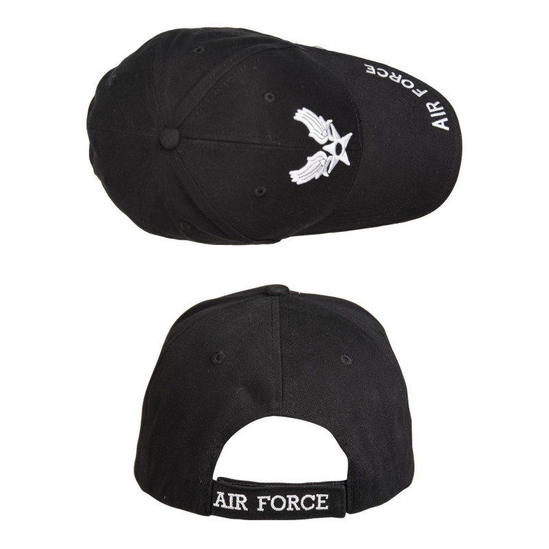 Casquette Baseball Air Force - Casquette Air Force Noire Quaerius