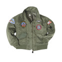 Blouson Enfant CWU Avec Badges - Veste Aviateur Enfant Quaerius