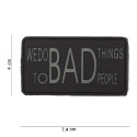 Patch 3D PVC We Do Bad Things To Bad People 101 Incorporated - Accueil sur Quaerius.com - Vêtements militaire et Equi