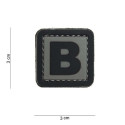 Patch 3D PVC Lettre B 101 Incorporated - Patches Quaerius