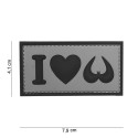 Patch 3D PVC I Love Boobies Gris 101 Incorporated - Accueil sur Quaerius.com - Vêtements militaire et Equipements de 