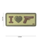 Patch 3D PVC I Love My Sidearm Coyote 101 Incorporated - Accueil sur Quaerius.com - Vêtements militaire et Equipement