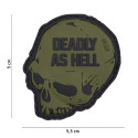 Patch 3D PVC Deadly as Hell Vert 101 Incorporated - Accueil sur Quaerius.com - Vêtements militaire et Equipements de 