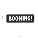 Patch 3D PVC Booming! Noir 101 Incorporated - Accueil sur Quaerius.com - Vêtements militaire et Equipements de Sécuri