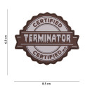 Patch 3D PVC Terminator Gris 101 Incorporated - Accueil sur Quaerius.com - Vêtements militaire et Equipements de Sécu