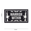 Patch 3D PVC Warrior Within Noir 101 Incorporated - Accueil sur Quaerius.com - Vêtements militaire et Equipements de 