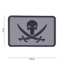 Patch 3D PVC Punisher Pirate Gris et Noir 101 Incorporated - Accueil sur Quaerius.com - Vêtements militaire et Equipe