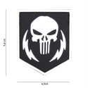 Patch 3D PVC Punisher Eclairs Blanc 101 Incorporated - Accueil sur Quaerius.com - Vêtements militaire et Equipements 