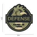 Patch 3D PVC Défense Armée de Terre Vert 101 Incorporated - Patches Quaerius